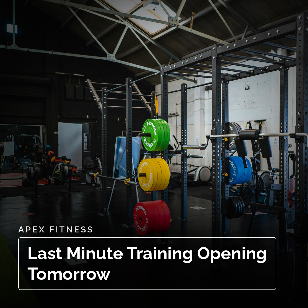 Apex Fitness training post created by on/special